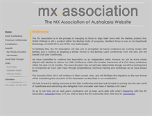 Tablet Screenshot of mxassociation.com.au